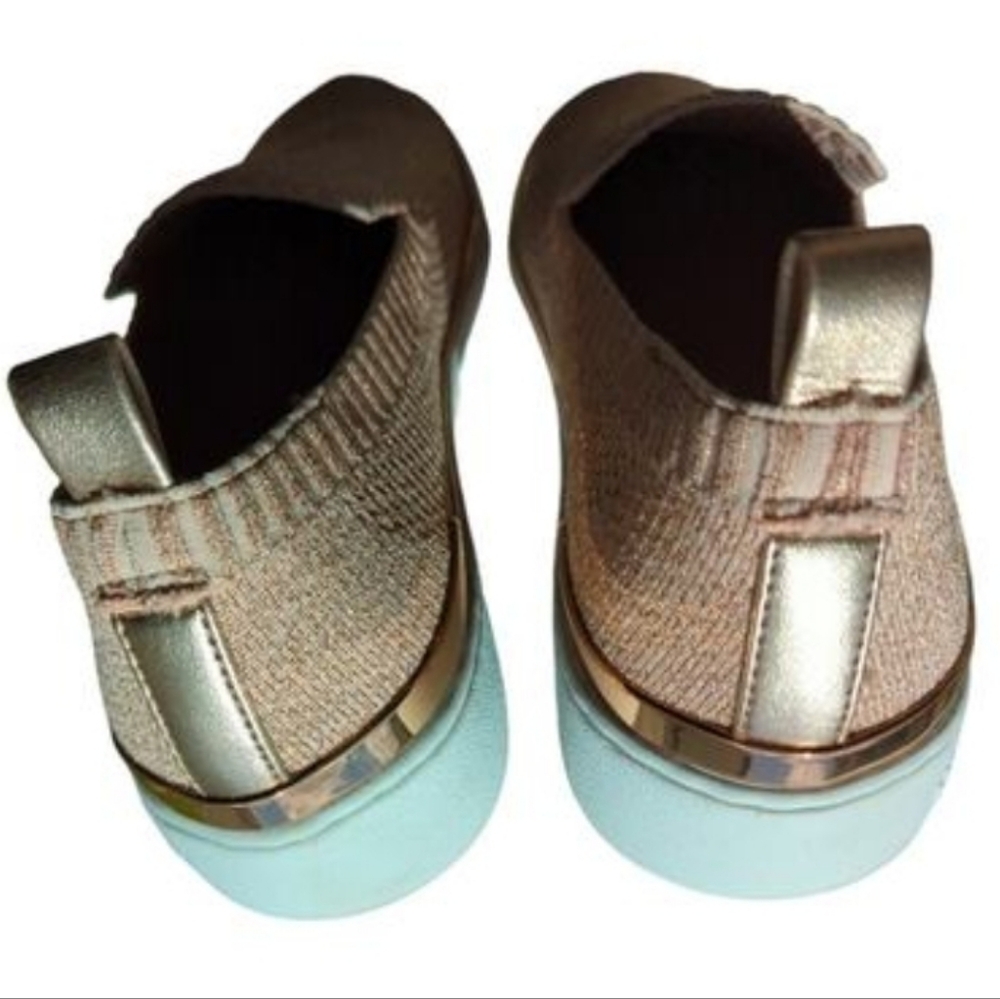 MICHAEL KORS Skylar Metallic Knit Slipon Sneakers - Picture 7 of 10